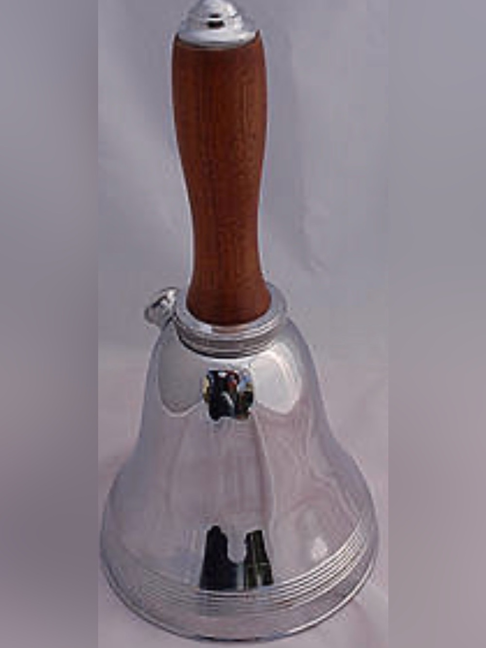 Silverplate and Wood "Town Crier" Cocktail Shaker  1937  Bruce de Montmorency